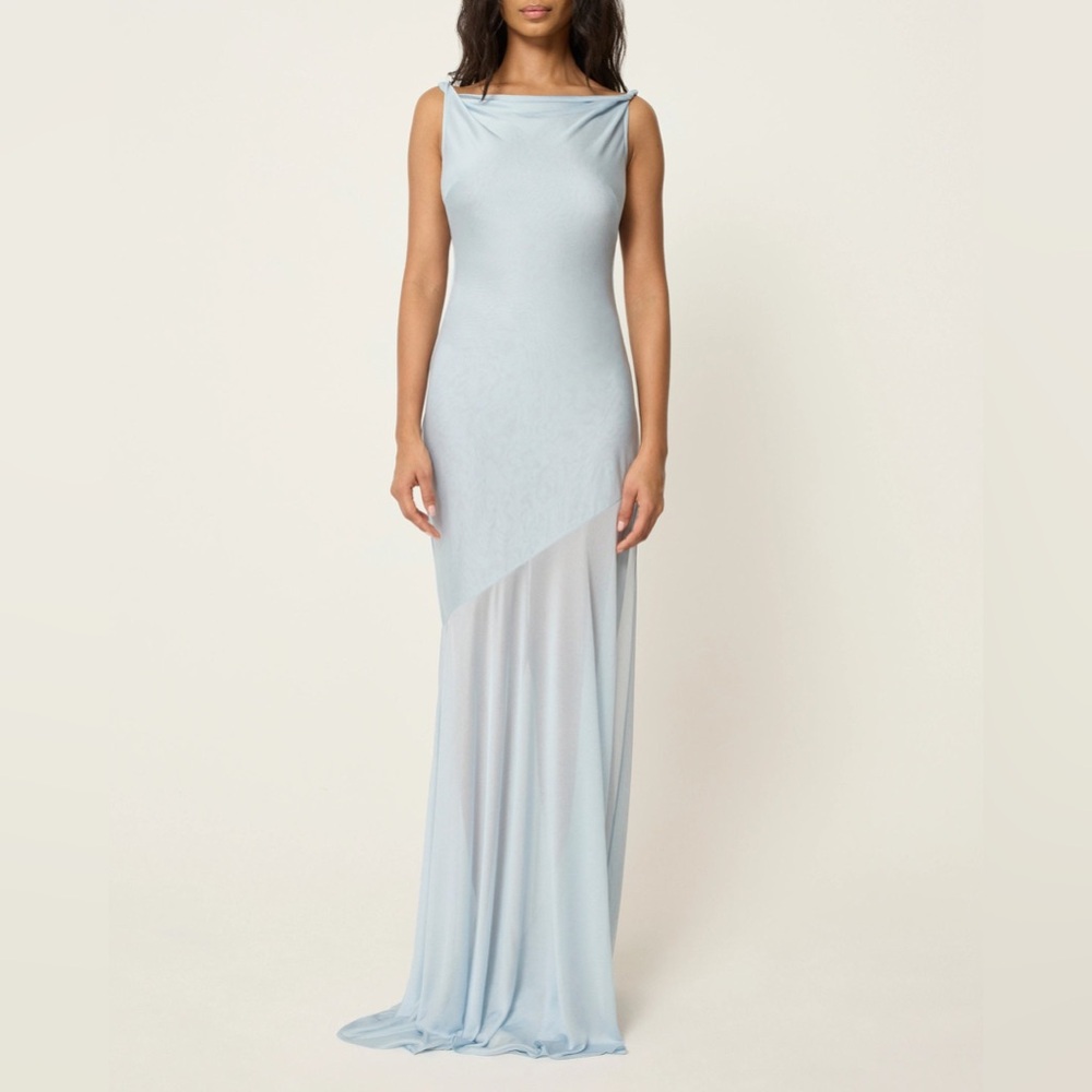 Khy x Entire Studios Sheer Draped Long Dress